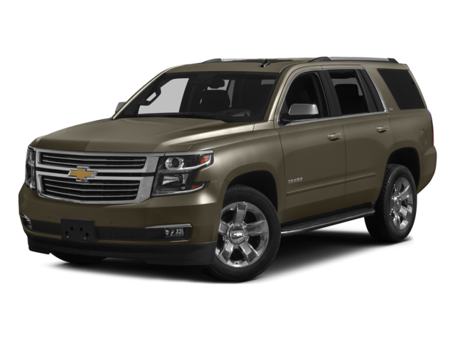 2016 Chevrolet Tahoe LTZ in Black — front three-quarter view