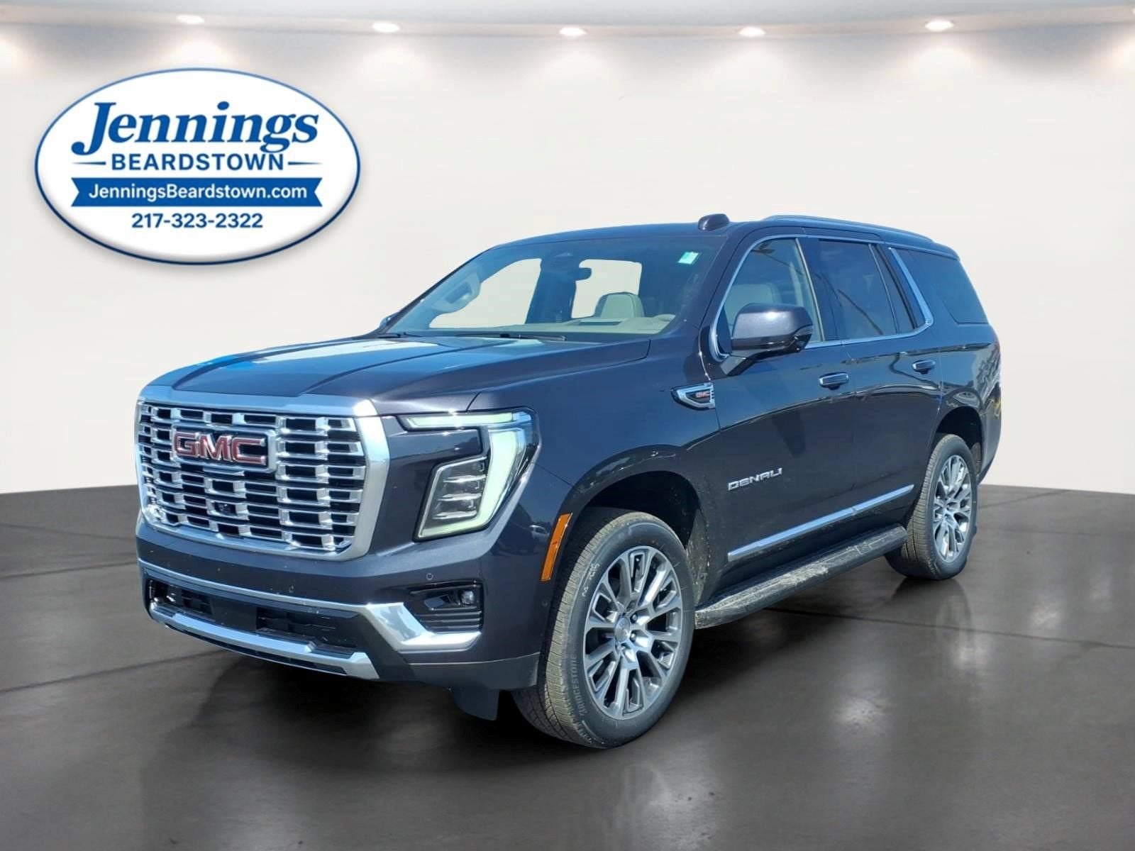 2026 GMC Yukon Denali in Titanium Rush Metallic — front three-quarter view