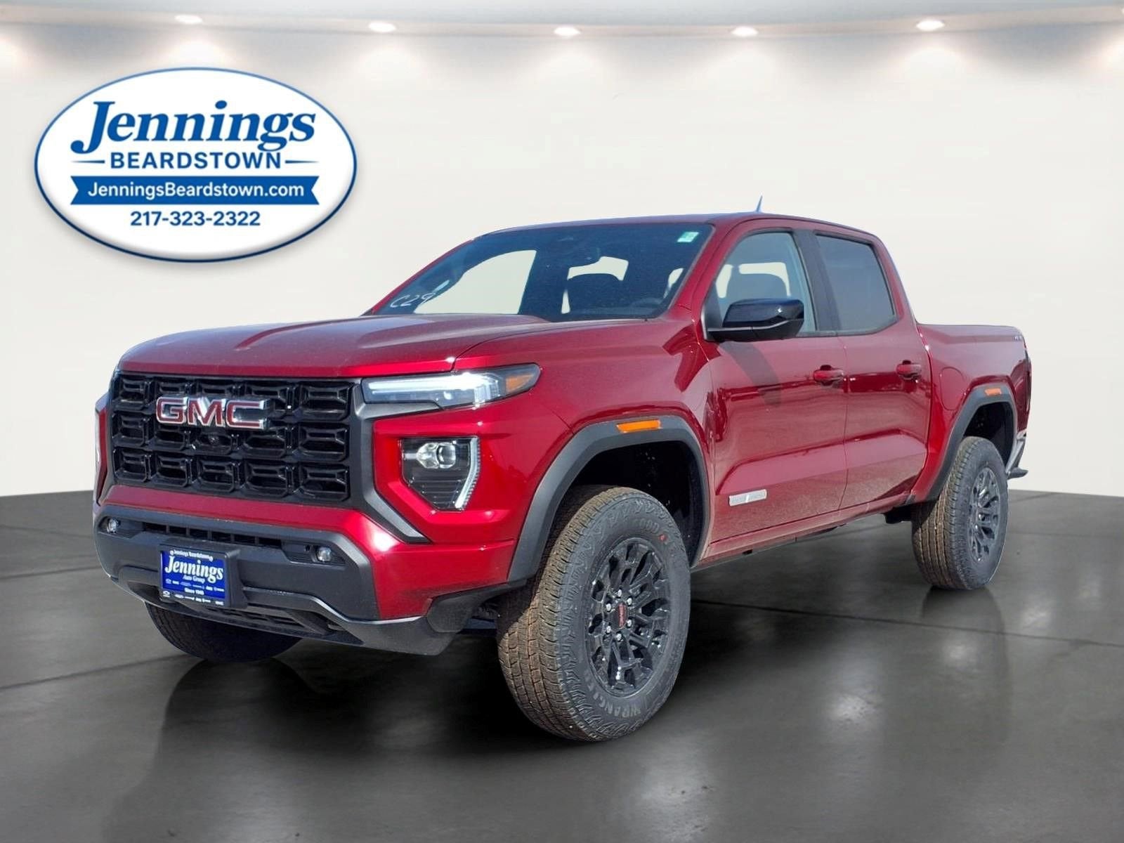 2026 GMC Canyon Elevation in Volcanic Red Tintcoat — front three-quarter view