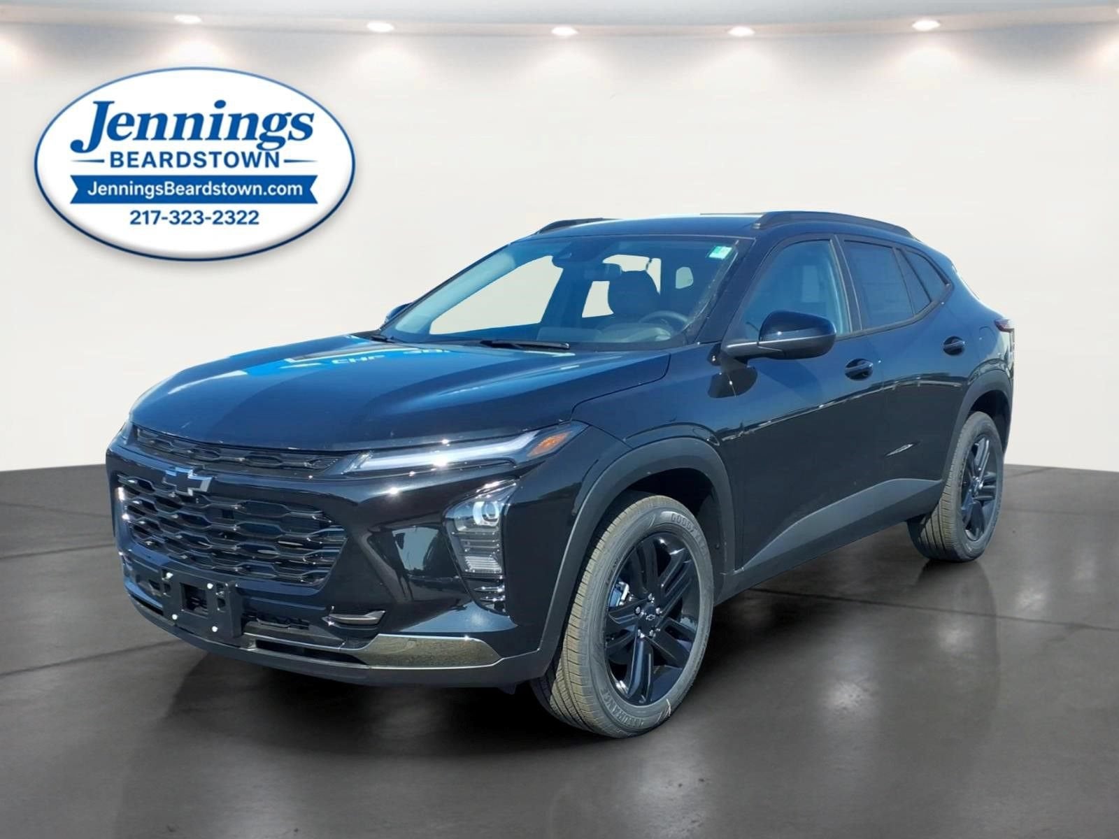 2026 Chevrolet Trax ACTIV in Mosaic Black Metallic — front three-quarter view